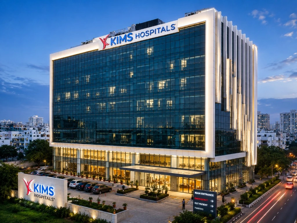 KIMS Hospitals building in Hyderabad