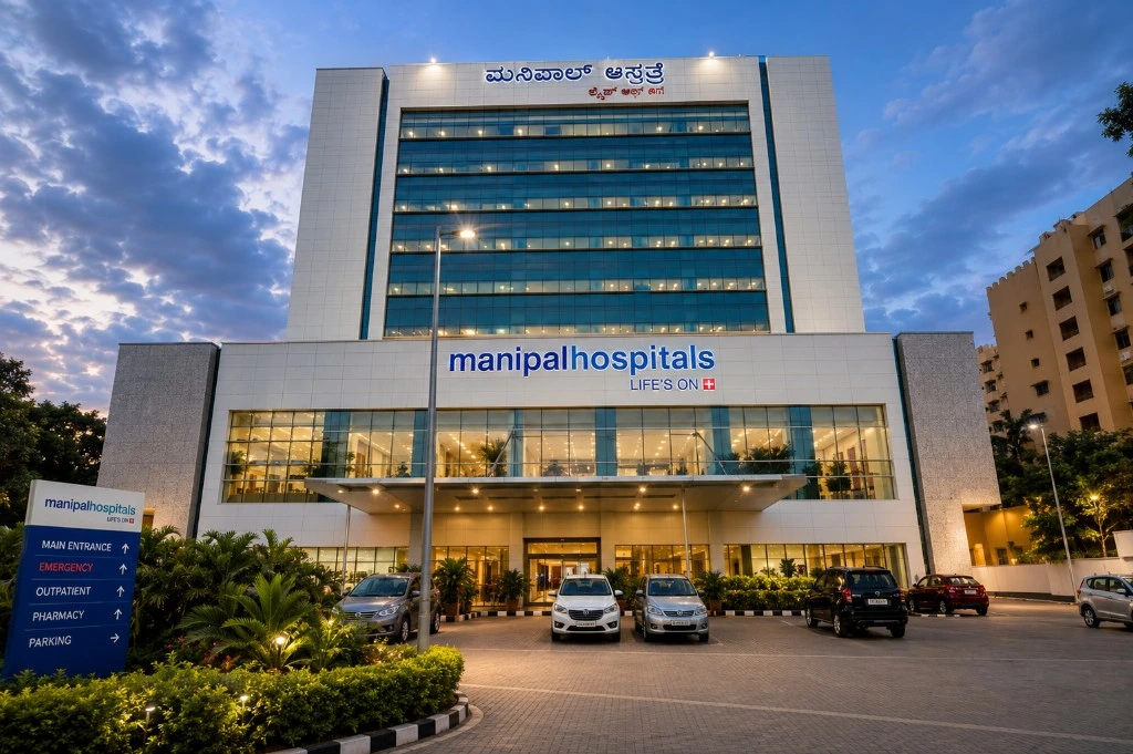 Manipal Hospitals building in Bengaluru